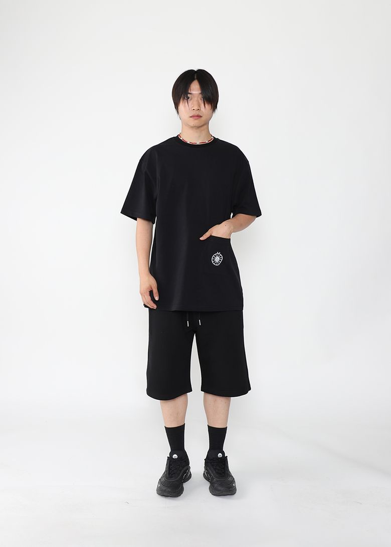 POCKET OVERSIZED T-SHIRTS(Black)