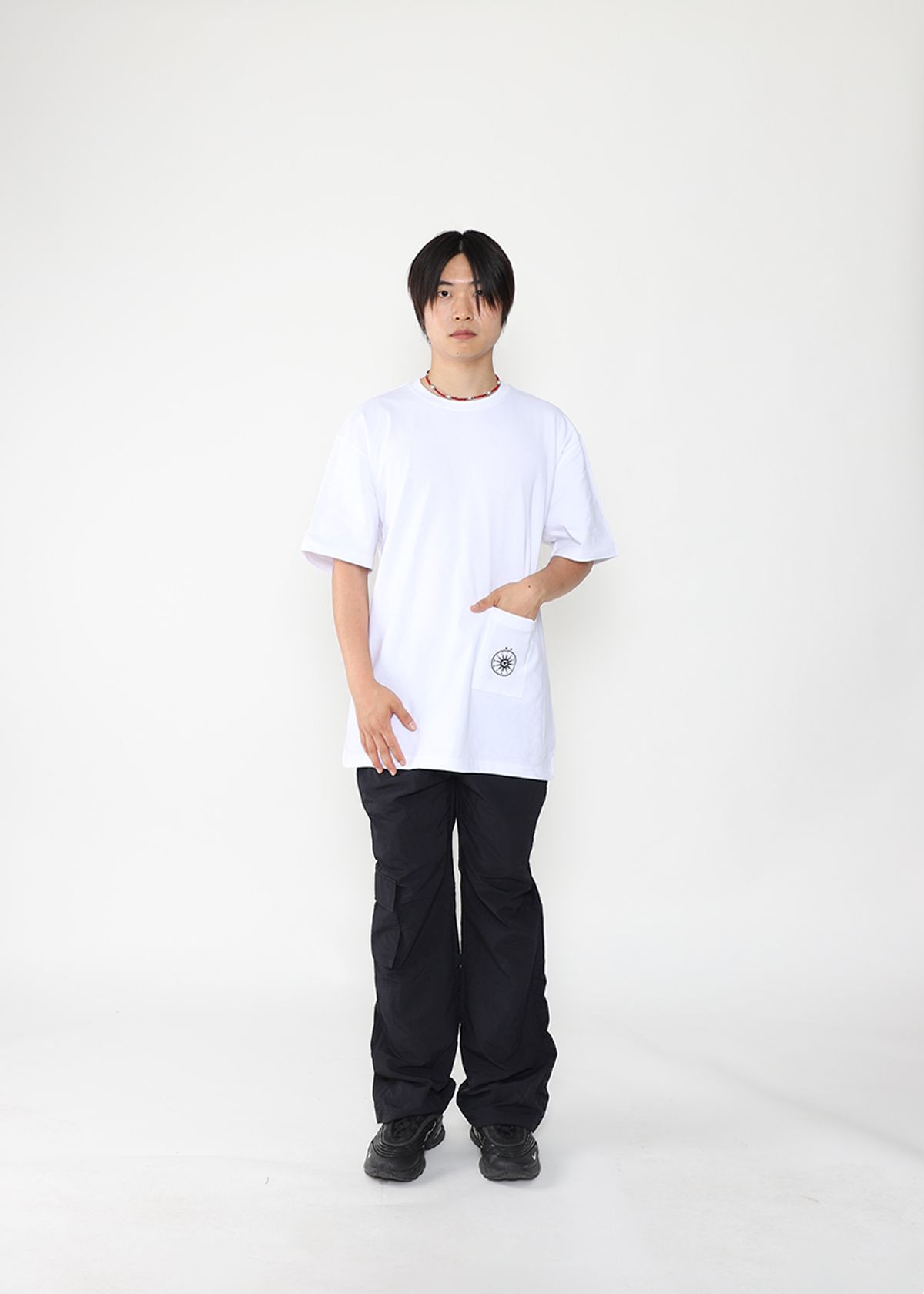 도톤(DOTON) POCKET OVERSIZED T-SHIRTS(White)