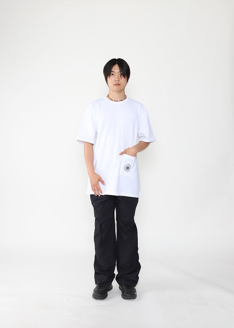 POCKET OVERSIZED T-SHIRTS(White)