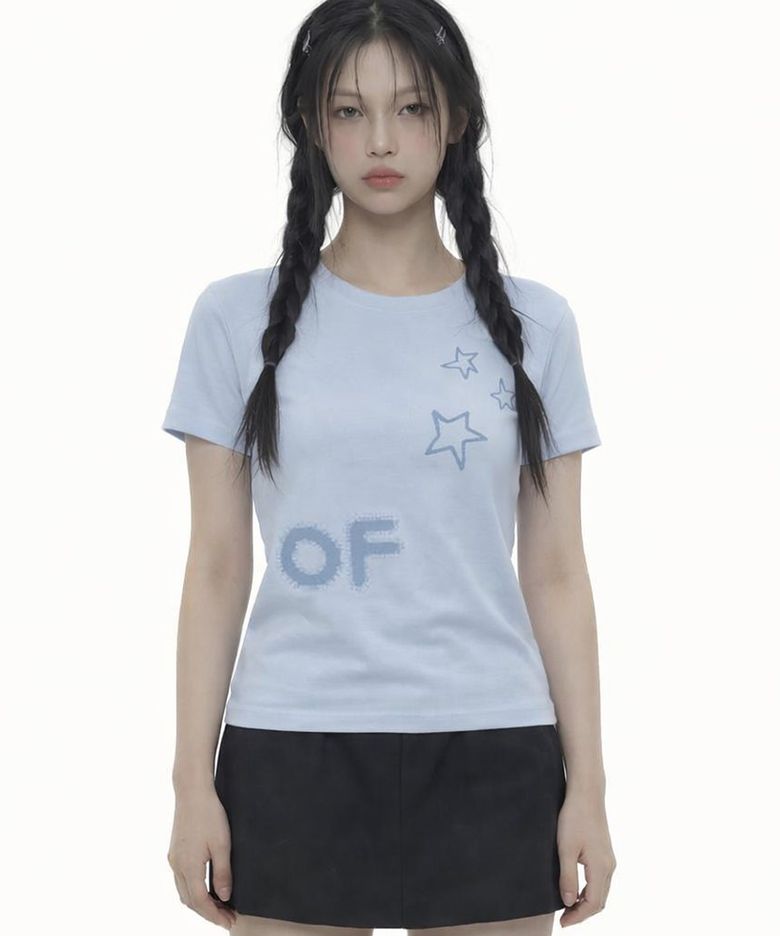 [WOMAN]BLUR OF 슬림 반팔티_3color