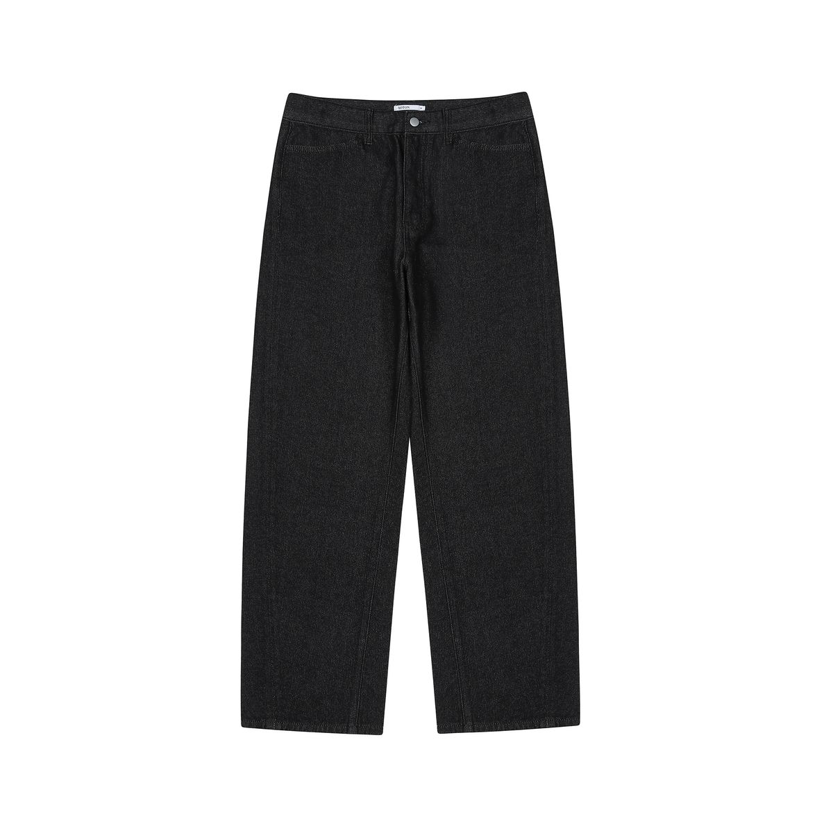 도톤(DOTON) WIDE CURVED JEANS(Black)