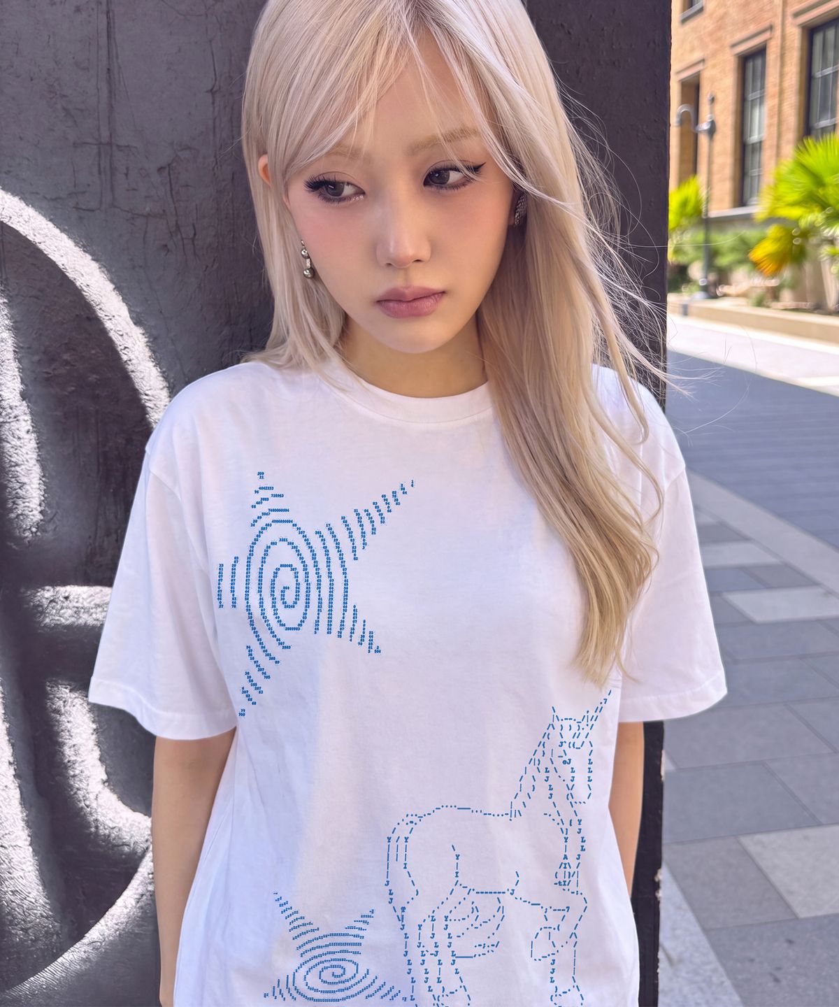 그레이버(GRAVER) [UNISEX]아스키 유니콘 반팔티_2color