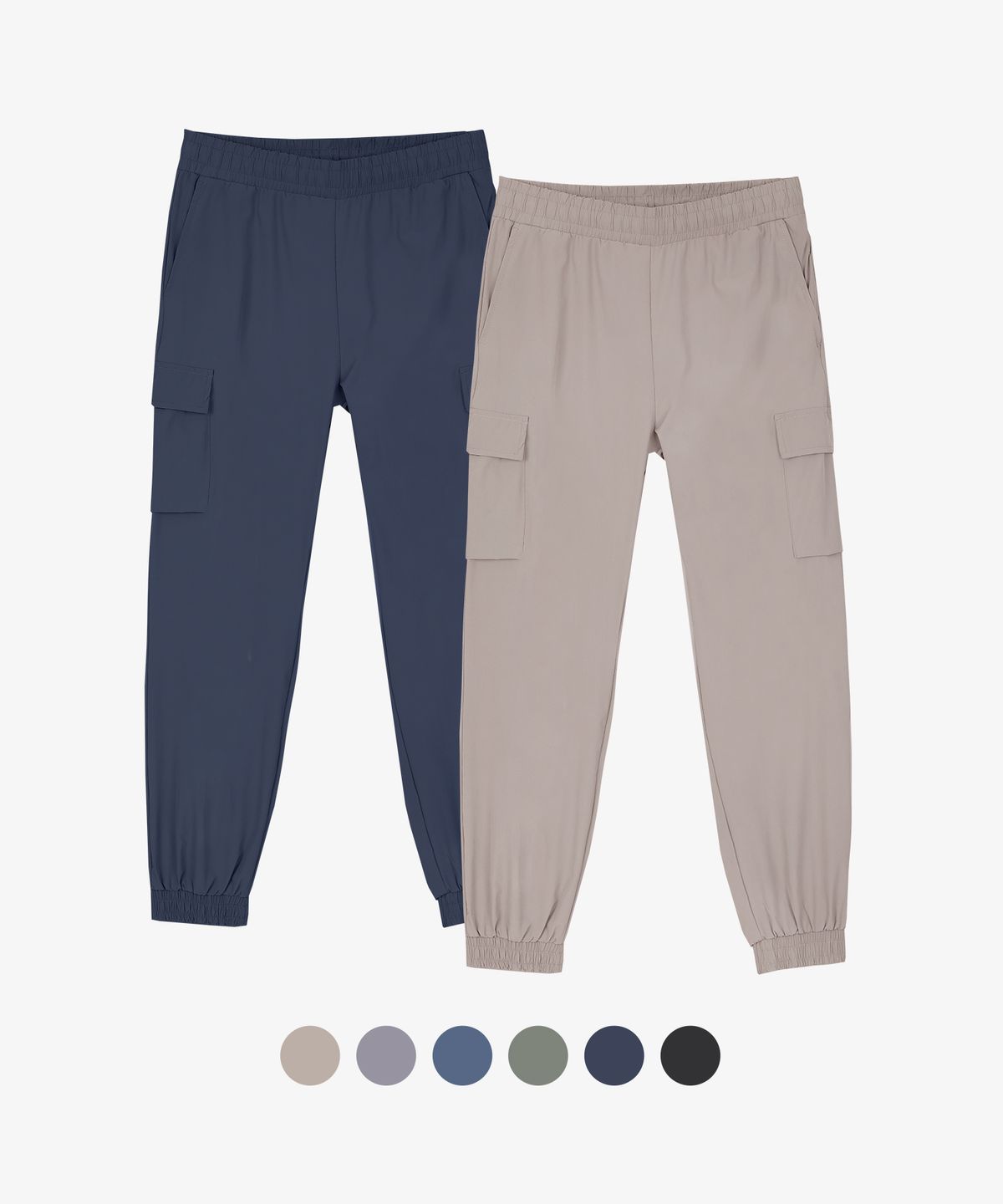 이지바이(EZBUY) [2PACK] 카고웨이 남성 나일론 카고 조거 밴딩 팬츠 6 Colors