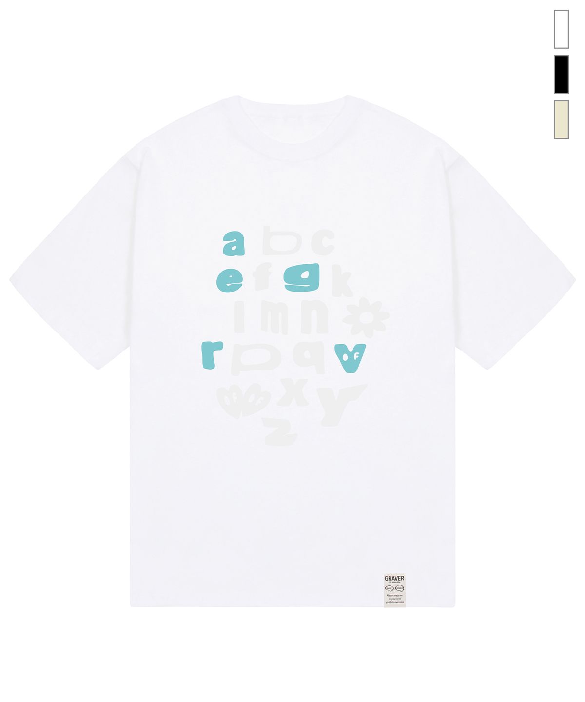 그레이버(GRAVER) [UNISEX]ABC 반팔티_3color