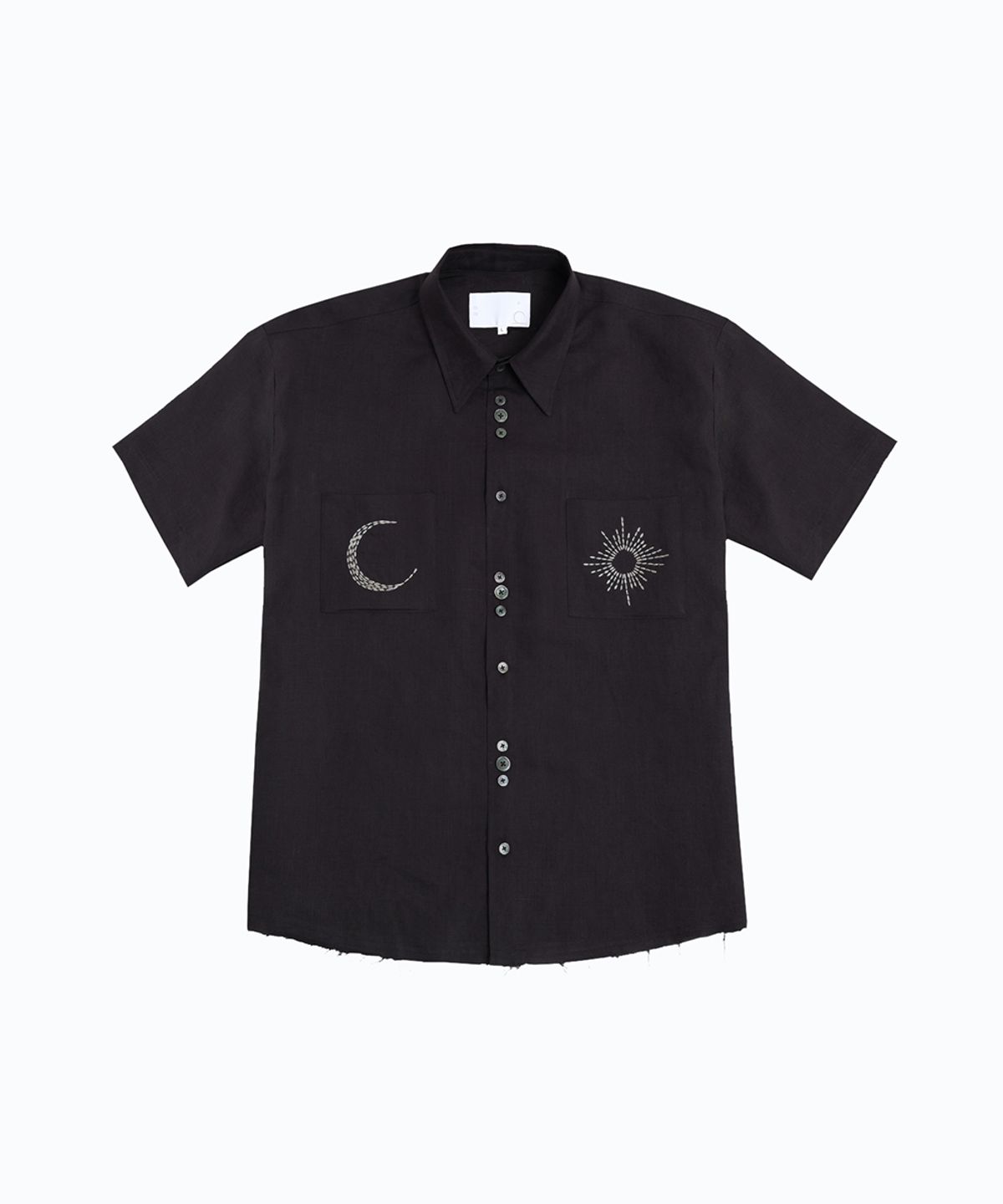 음양(EYC) Sun&Moon Embroidery Shirt (Maroon)