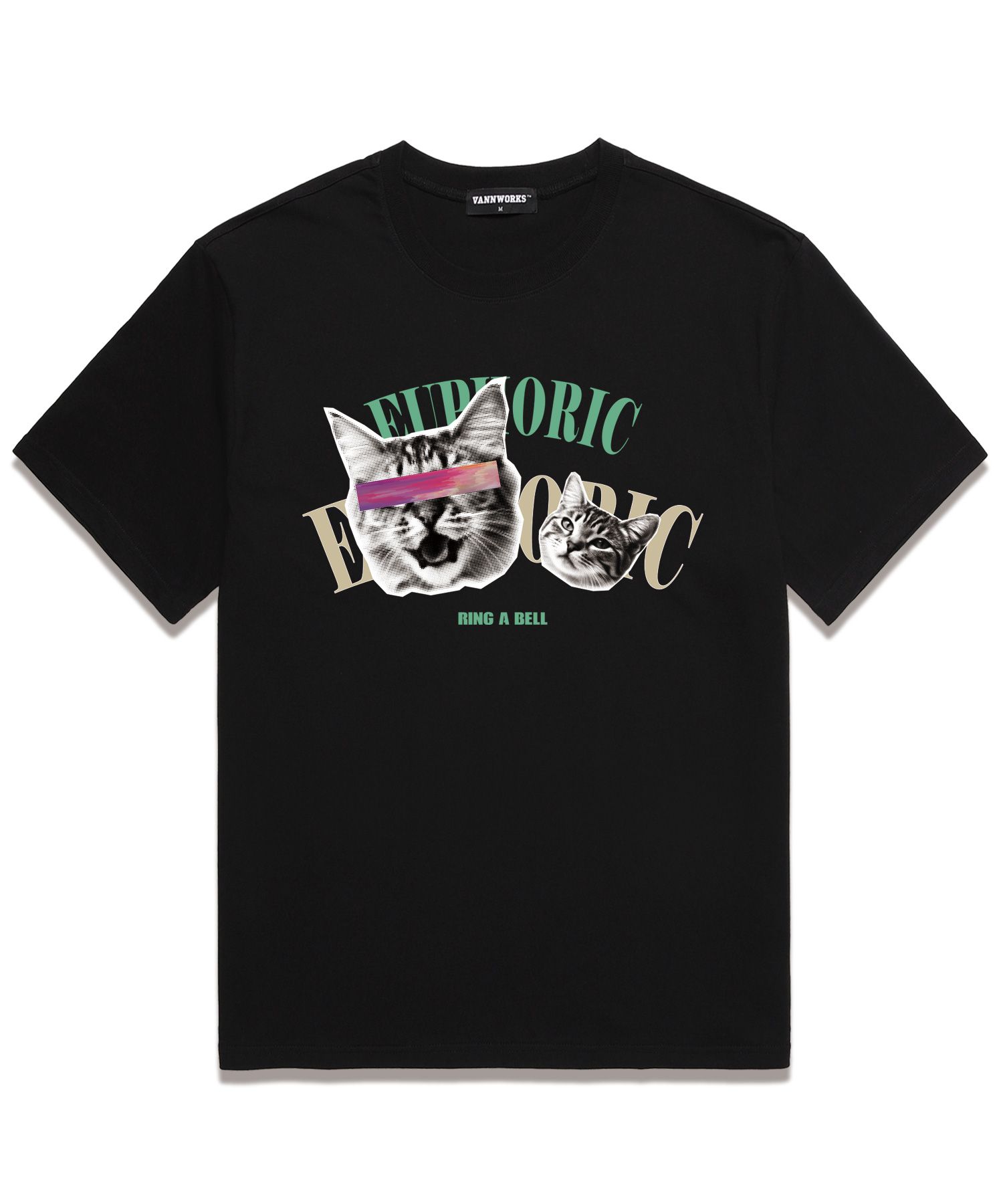 Tシャツ・カットソー IONSEOUL Cat Over Short Sleeve T-Shirt JE1091 IONSEOUL(アイオンソウル) Tシャツ・カットソー(メンズ) - 海外