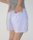 HEART POCKET TRUNK SHORT PANTS PURPLE STRIPE