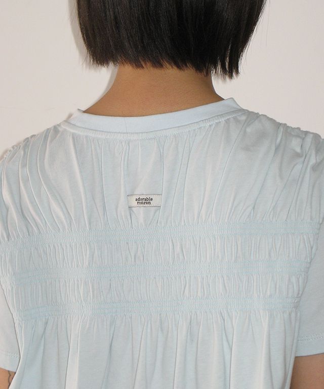 Tシャツ・カットソー RONRON SMOKED FLARE T SHIRT SOFT YELLOW RR25BST1490SY MUSINSA | RONRON SMOKED FLARE T SHIRT SOFT BLUE