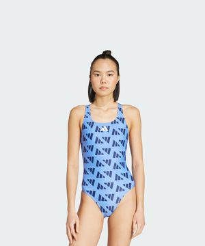 로고 그래픽 V백 스윔수트 JM3735