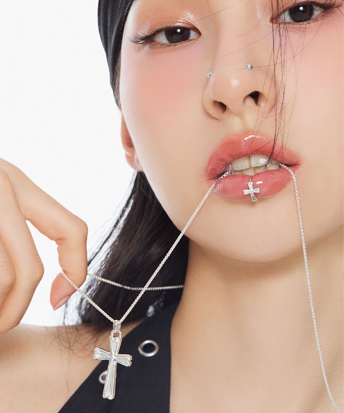 님부스(NIMBUS) 샤인 크로스 네크리스(라지)
