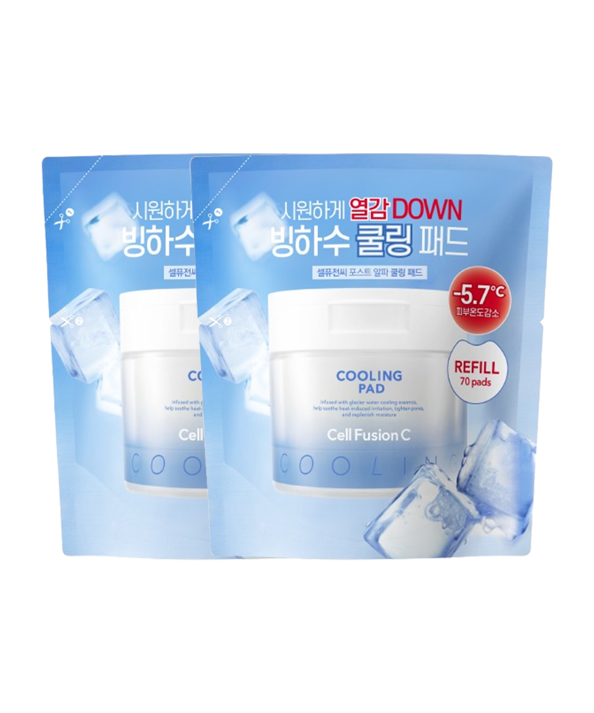셀퓨전씨(CELL FUSION C) 포스트 알파 퍼스트 쿨링 패드 리필 70매 + 70매