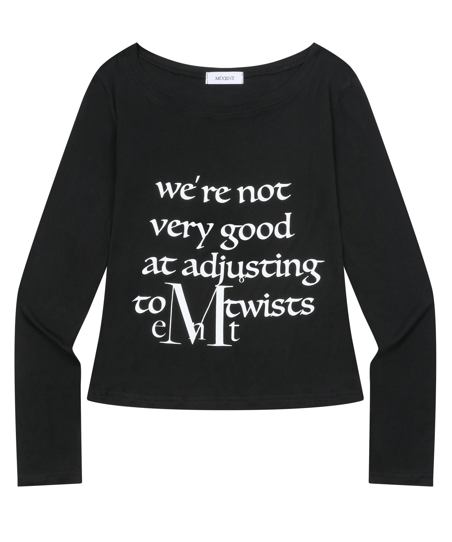 【MUCENT】MASAKA LETTERING U-NECK LONG SLEEVE T★25SS★ MUSINSA | MUCENT Masaka Lettering Uniqlo Long Sleeve Tee (2