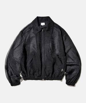 Shadow Organza Bomber Jacket J35 Black
