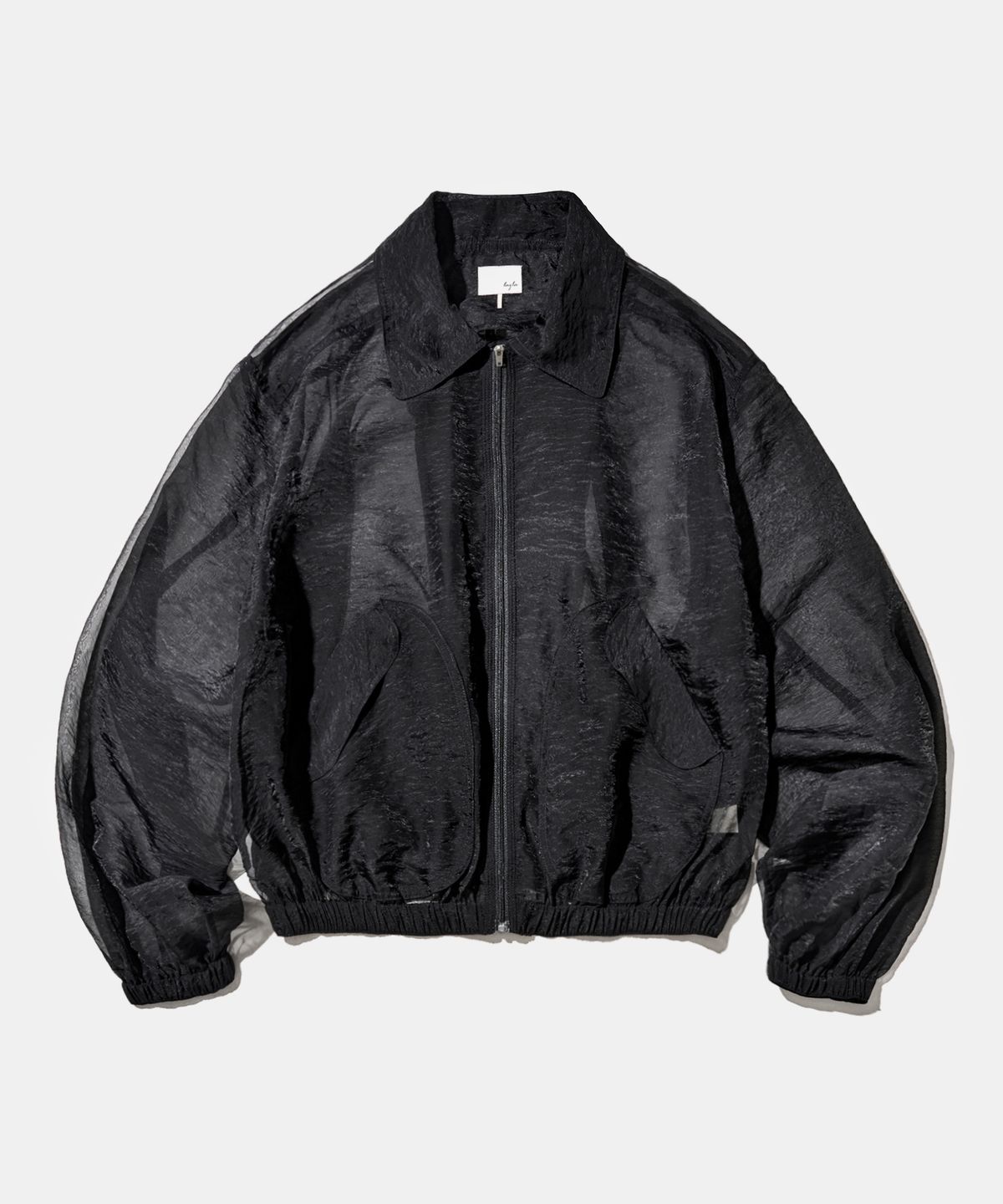 다이아몬드 레이라(DIAMOND LAYLA) Shadow Organza Bomber Jacket J35 Black