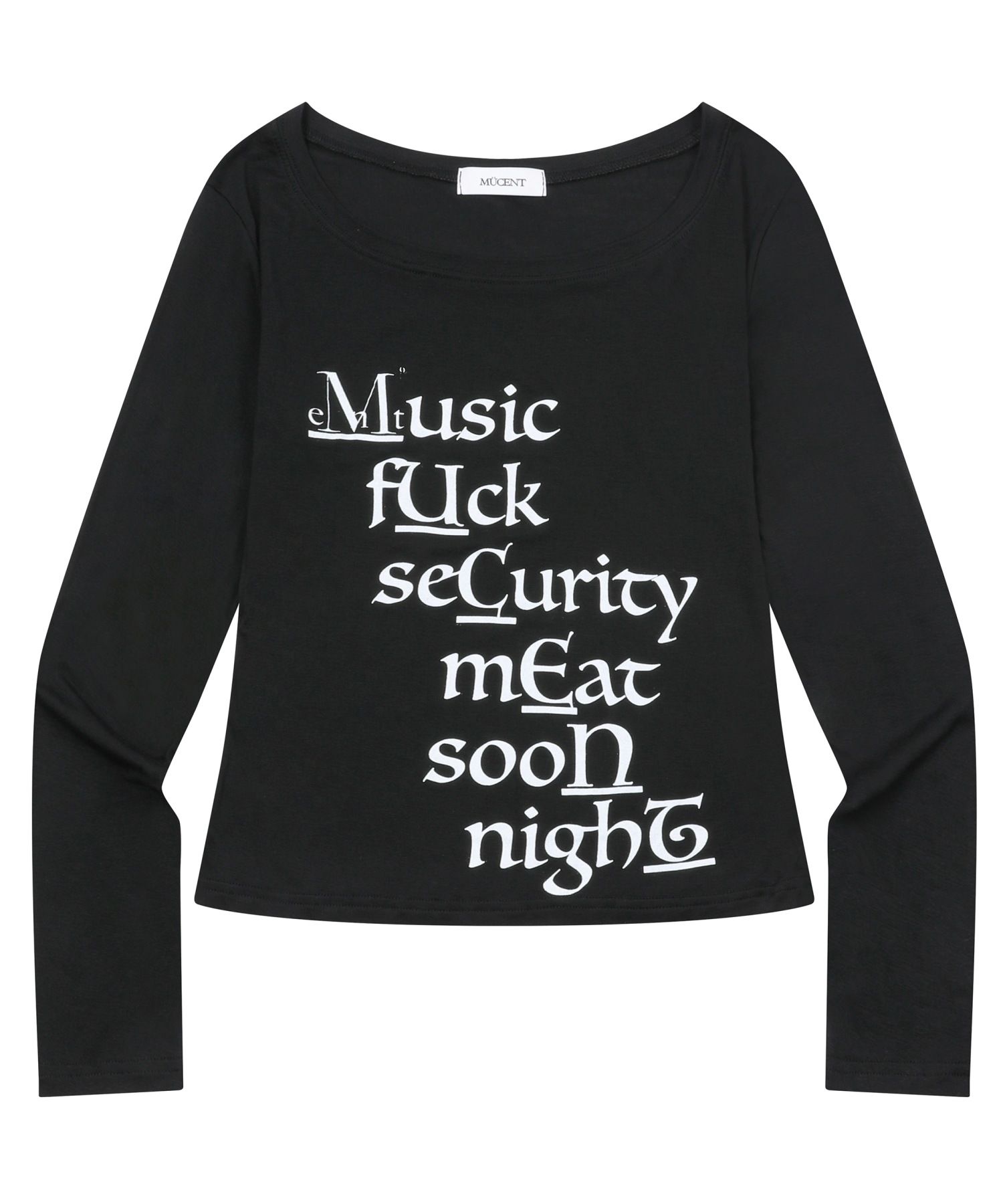 ◆MUCENT◆ Masaka Lettering Uniqlo Long Sleeve Tee 2 Colors MUSINSA | MUCENT Masaka Lettering Uniqlo Long Sleeve Tee (2