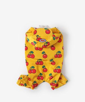 강아지 레인코트 (cherry)