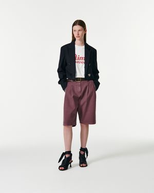 BERMUDA DENIM SHORTS [PURPLE]