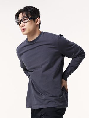 러닝핏 언더암 에어홀 롱 슬리브 (Charcoal)