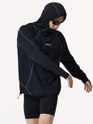 퀵 드라이 액티브 러너스 후디 (Black)