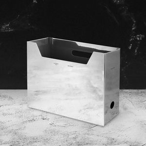 [라코닉] 파일박스 서류꽂이 문서보관함 실버