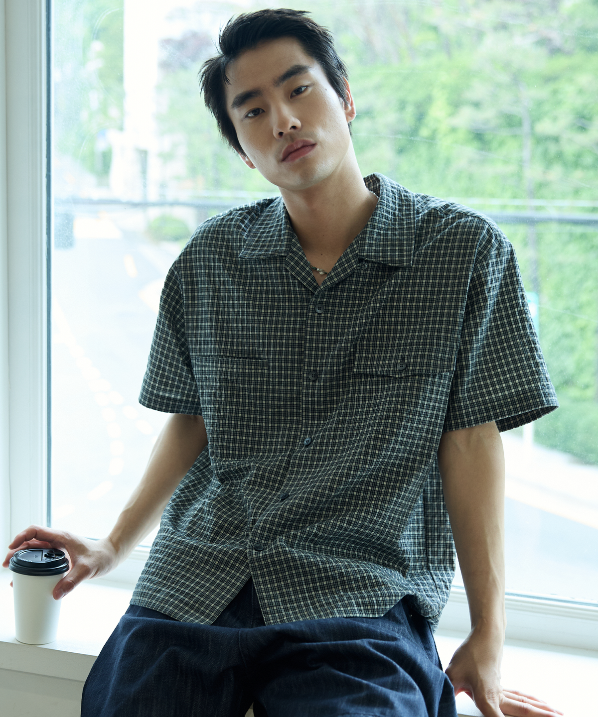 발루트(BALLUTE) UB 2 POCKET OPEN COLLAR SHIRTS