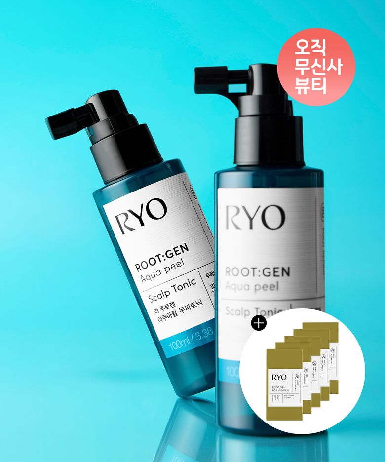 루트젠 두피코어강화 아쿠아필 쿨링토닉 100ml 2입
