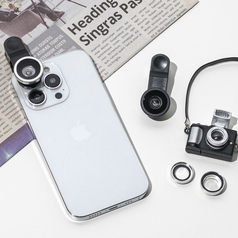 3IN1 광각 볼록 어안 셀카 항공샷 렌즈 세트