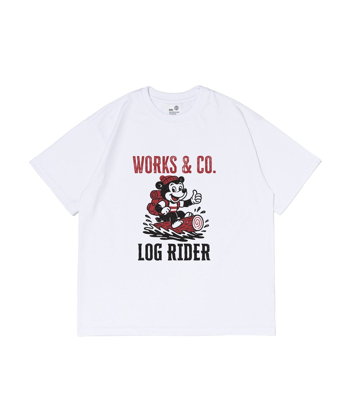 웍스앤코(WORKS & CO.) 익스트림 앤 캠프 반팔티셔츠 (화이트)