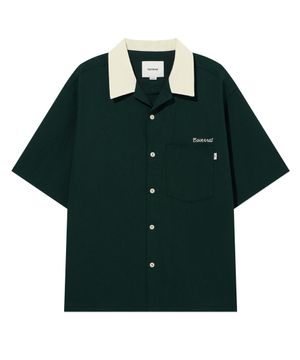 레터링 하프 셔츠 Green
