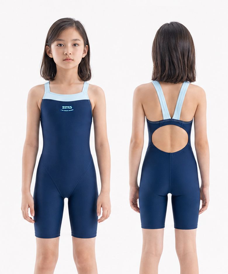 여아 와이드스트랩 5부 실내수영복 CREAM MINT G2i5352