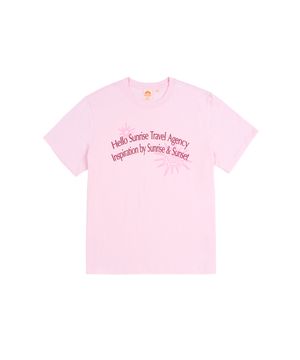 HS Travel Agency Arch Logo Tee_Light Pink