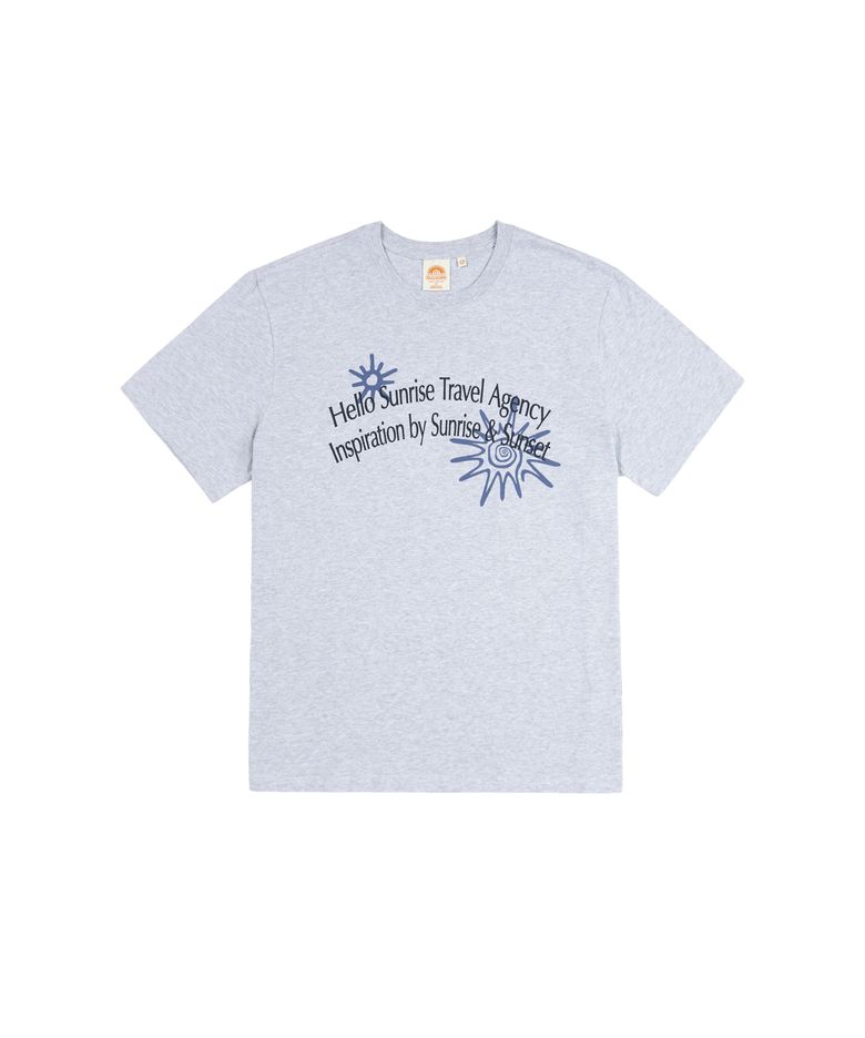 HS Travel Agency Arch Logo Tee_3% Melange Gray