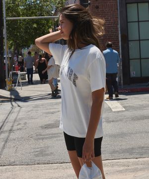 Vintage Leopard New York Artwork T-Shirt White