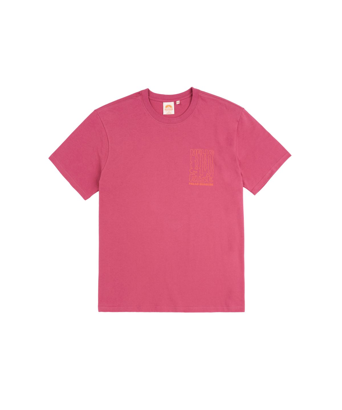 헬로 선라이즈(HELLO SUNRISE) HS Winding Typo Tee _Magenta Pink