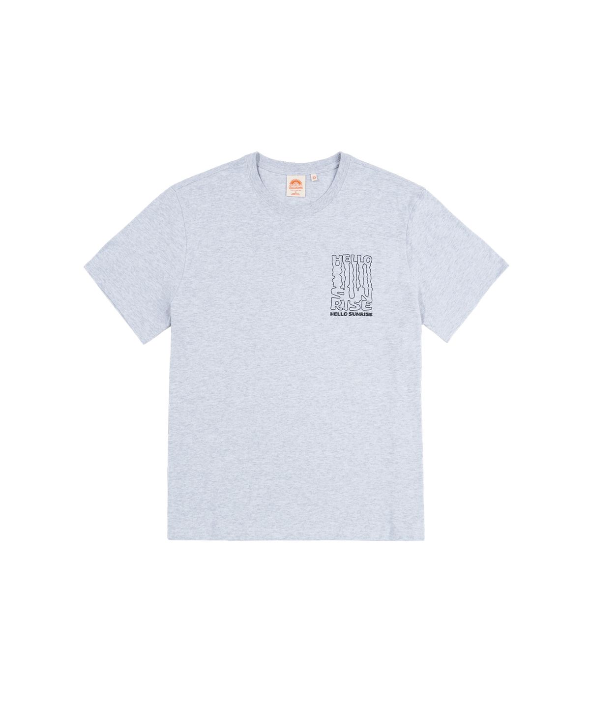 헬로 선라이즈(HELLO SUNRISE) HS Winding Typo Tee _3% Melange Gray