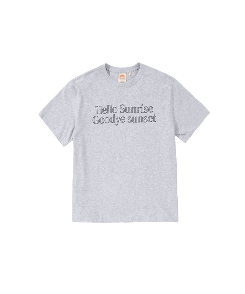 Hello Sunrise Find My B Tee_3% Melange Gray