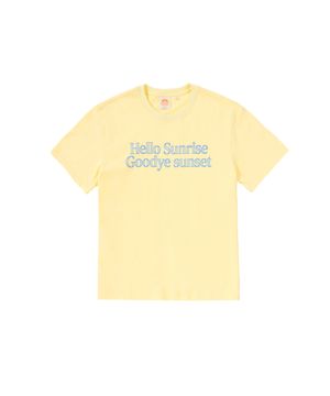 Hello Sunrise Find My B Tee_Light Yellow