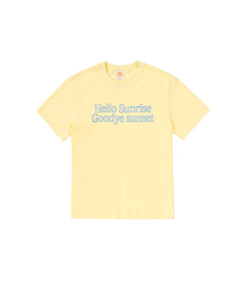 Hello Sunrise Find My B Tee_Light Yellow
