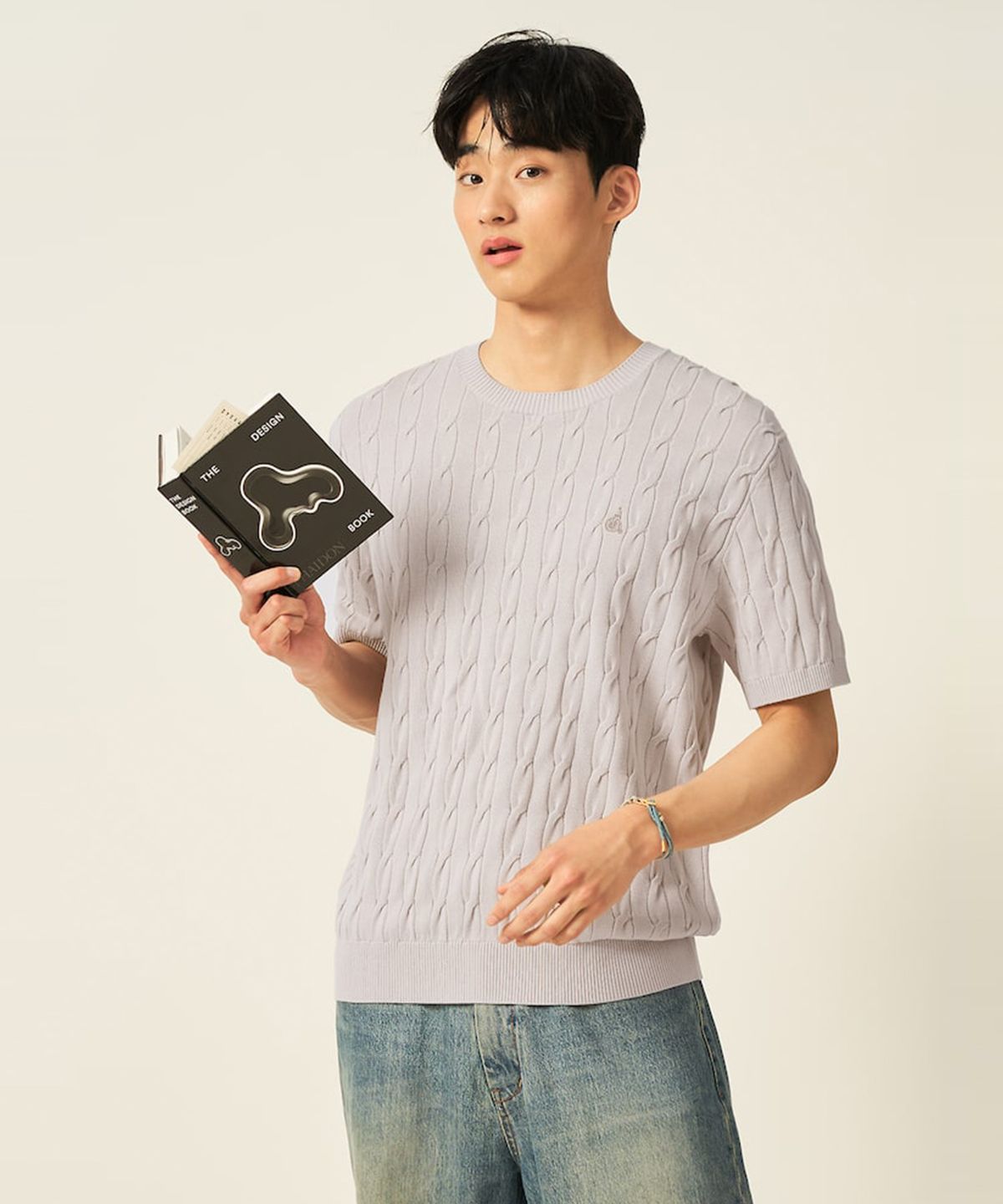 빈폴 멘(BEANPOLE MEN) [빈폴솔솔니트] 케이블 라운드 니트  베이지