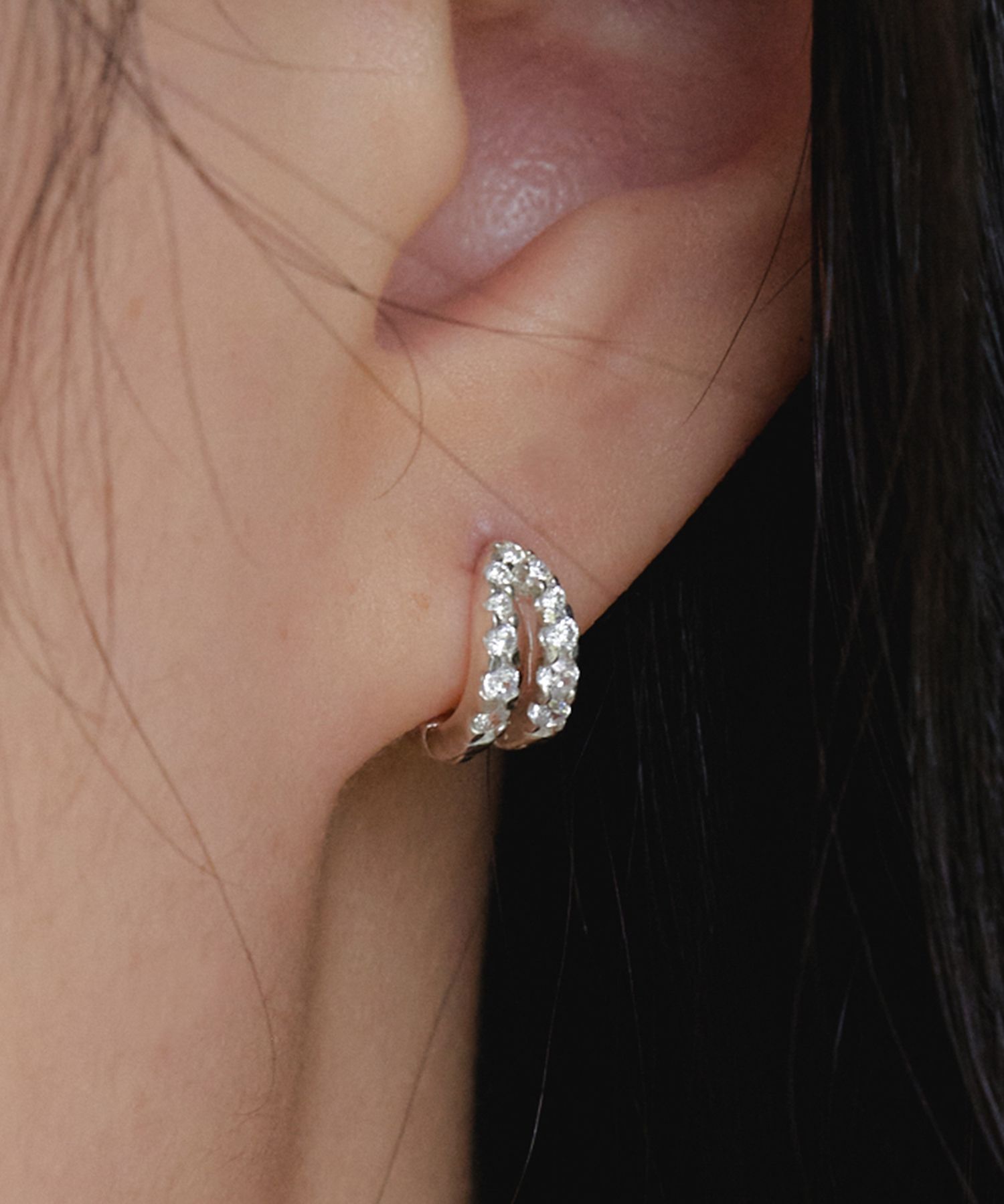 【Byweekend】[silver925] Name cubic earring ピアス MUSINSA | BYWEEKEND Name cubic earring