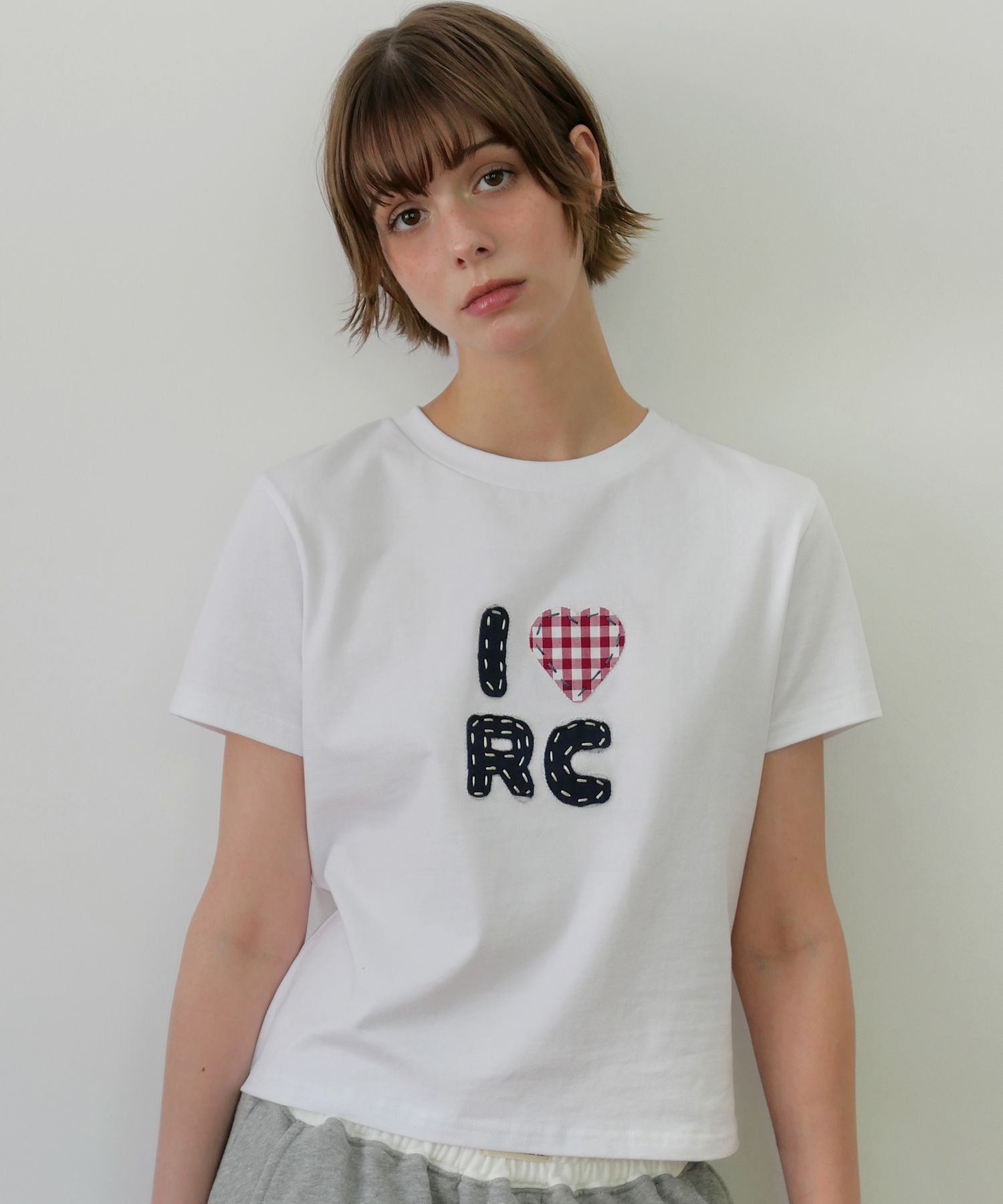 [ROCKCAKE] Check Heart Top /追跡付 MUSINSA | ROCKCAKE Check Heart Top - White