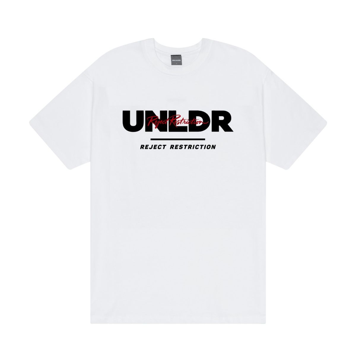 언로더(UNLOADER) 퍼머넌트 F타입 오버핏 티셔츠 [화이트]