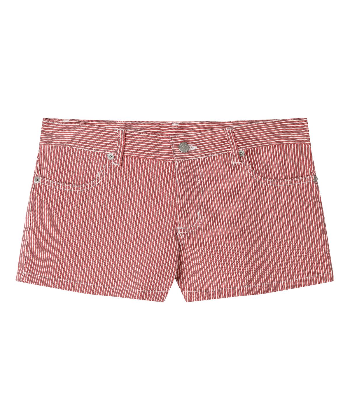 선데이후르츠마켓(SUNDAY FRUIT MARKET) W) THIN STRIPE SHORT RED