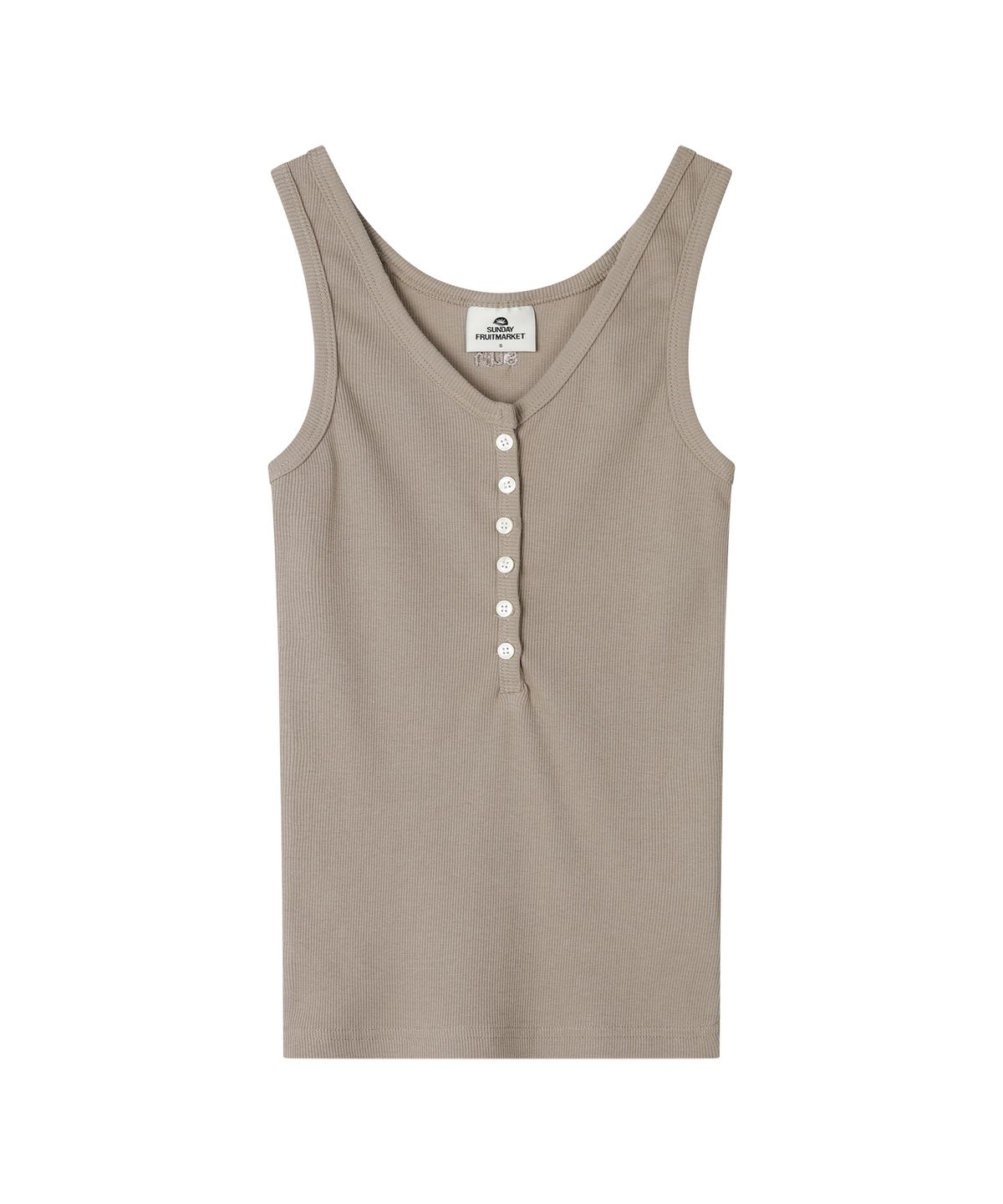 선데이후르츠마켓(SUNDAY FRUIT MARKET) W) BUTTON SLEEVELESS BEIGE