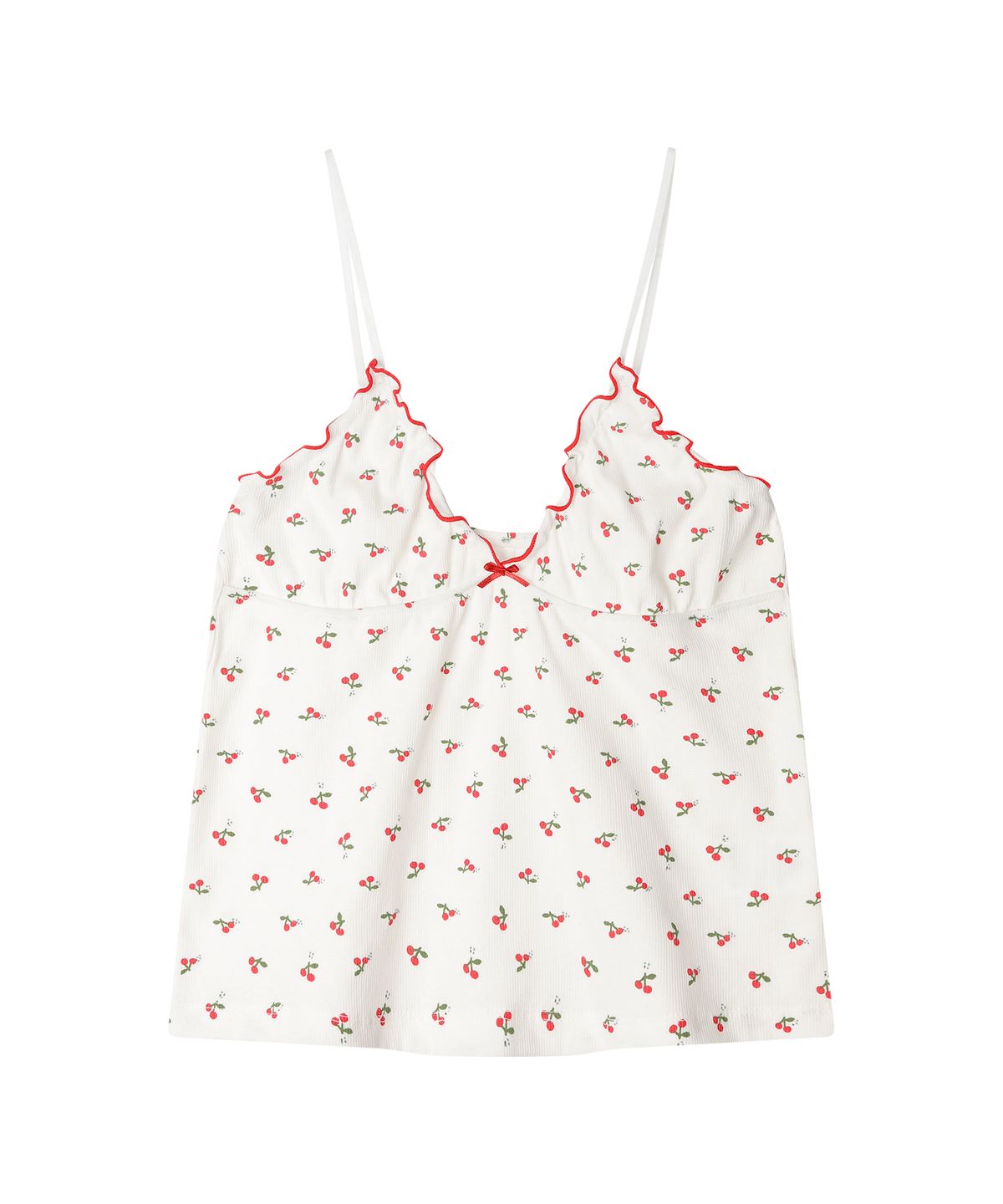 선데이후르츠마켓(SUNDAY FRUIT MARKET) W) CHERRY STRING TOP IVORY