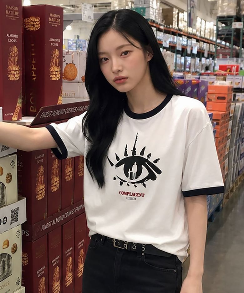 아이퍼슨 우먼 오버핏 링거 반팔티 4 Color [ULZE_3608]