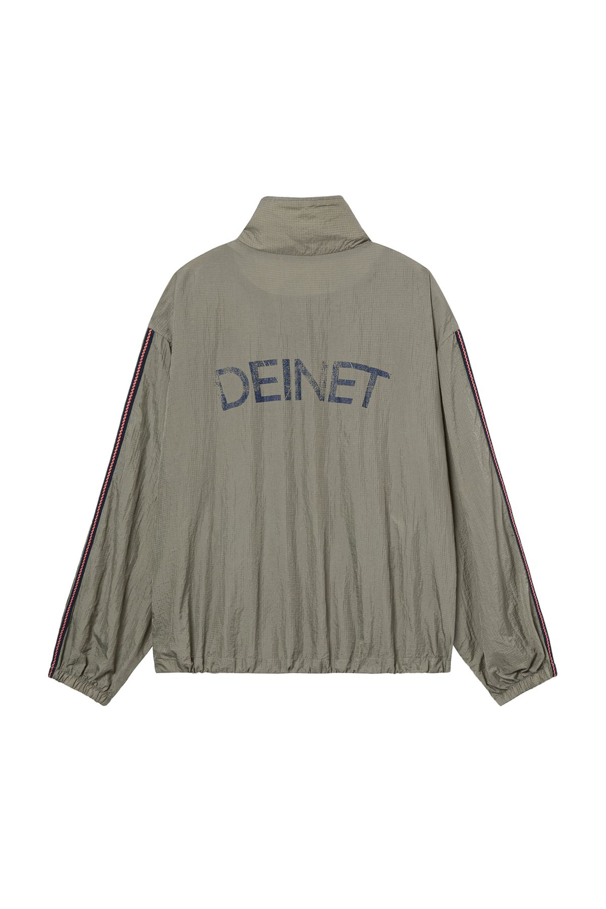 다이닛(DEINET) DEINET BACK LOGO TRACK JACKET IN KHAKI