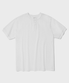 HENLEY NECK HALF SLEEVE TEE_WHITE