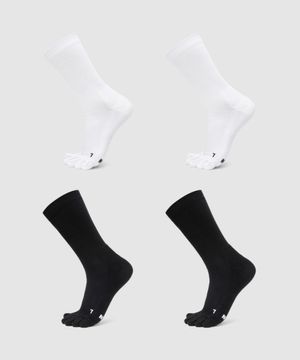 [2팩] 스포츠 발가락 크루삭스 (2color)