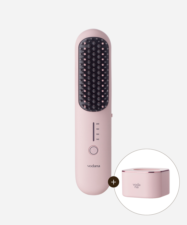 이지 업 헤어 스타일러 빗 고데기 + 거치대 SET